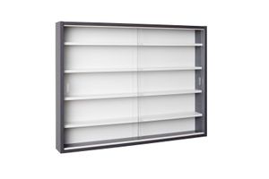 Inter Link Sammlervitrine Collecty grau, weiss