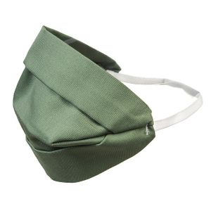 2-lagige Gesichtsmaske Atem Mundschutz Staubmaske Hygienemaske Wiederverwendbar Waschbar Streetwear grün Gummiband hinter dem Kopf