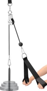 DIY kladkový stroj upevňovací systém nakladací kolík zdvíhanie ramena biceps triceps blaster ručné silové tréningové zariadenia