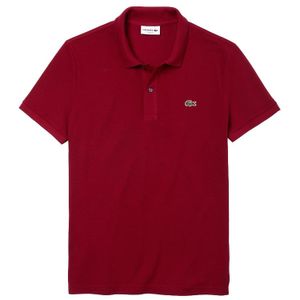Lacoste Polo Shirt Slim Fit Herren Bordeaux Rot, Größe:L