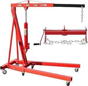 2000 KG Werkstattkran Kran Motorheber klappbar 2 t + Balancierer Motorheber Neu
