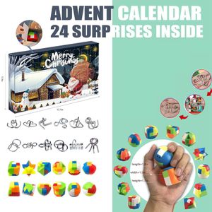 Weihnachten Adventskalender Metalldraht Und Kunststoff Rätsel Weihnachten Countdown Kalender Mit 24St Rätsel Spielzeug Zum Weihnachten Geschenk