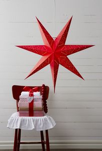 Papierstern 'Sensy Star 70', rot