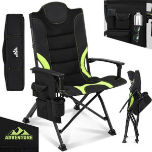 ONBEST Campingstuhl faltbar | 150 kg | inklusive Tragetasche | Rückentasche | Stahlgestell | Wasserabweisend