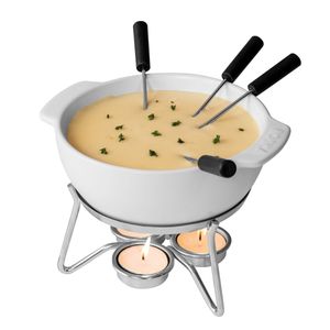 Boska Käsefondue-Set Party / Im Ofen, in der Mikrowelle oder mit Teelicht zu erhitzen / Keramik