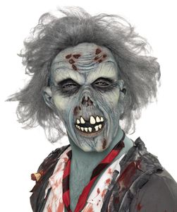 Zombiemaske Zombie Maske für Herren Horror Halloween Halloweenmaske Grusel gruselige Ekel