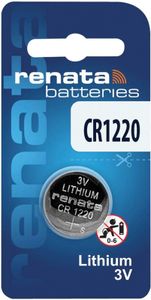 Renata CR1220 3V Lithium Batterie Knopfzelle 1er Blister