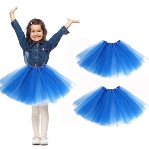 2x Erwachsenen Tütü Tüllrock Petticoat Ballettrock Ballett Tutu Rock mehrlagig Faschingskostüme Damen (Blau)