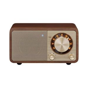 Sangean Genuine mini WR-7 cherry přenosné stolní retro rádio s Bluetooth