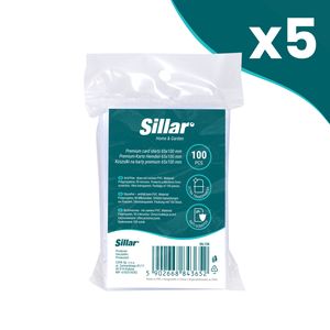 Sillar Premium Card Game Sammlerkartenhüllen 90 Mikron 65 x 100mm 500 Stück