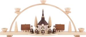 Lichterbogen Schwibbogen Kurrende kleines Dorf natur (LxBxH):47x11x20cm NEU Lichterbogen Schwibbogen Kurrende kleines Dorf natur (LxBxH):47x11x20cm NEU