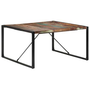 vidaXL Jedálenský stôl 140x140x75 cm Masívne staré drevo