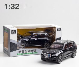 Kompatibel mit BMW X5 SUV-Modellauto-Spielzeug., 1:32-Größe: 16,5 x 7,5 x 6,5 cm, Schwarz
