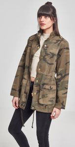 Urban Classics Dámska bavlnená bunda TB2243 Camouflage Wood Camo XS