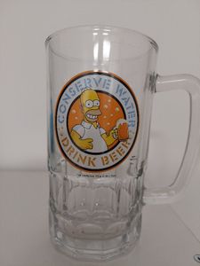 Simpson Homer Bierglas Bierkrug Humpen CONSERVE WATER - DRINK BEER