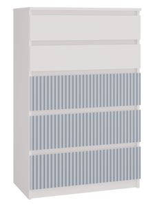 Topeshop M5 FR BLUE KPL, Modrá, Bílá, 5 zásuvka/zásuvek, Dřevotřískové desky, 700 mm, 400 mm, 1095 mm