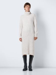 Langes Kleid Grobstrick mit Rollkragen NMVIOLA | M