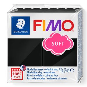 Modelliermasse FIMO soft schwarz 57 g