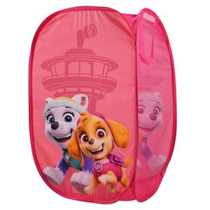 Paw Patrol - Aufbewahrungskorb für Kinder Faltbar POP-UP Wäschekorb Pink 36 x 36 x 58 cm