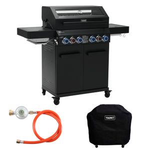 TAINO PLATINUM YAMARA DARK 4+2 Gasgrill Stahl 4 Brenner Sear-Burner Backburner