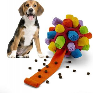 Schnüffelball für Hunde,Schnüffelteppich Schnüffelspielzeug Interaktives Hundespielzeug Intelligenzspielzeug Futterball