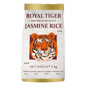 Royal Tiger Jasmine Flavoured Rice Aromatic Premium Quality AAA 1000g