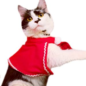 jinaishop Weihnachtskostüm für Katzen Hunde, Haustier Kostüm Weihnachten Mantel für Klein Hund Katze Weihnachts Outfit Geschenk