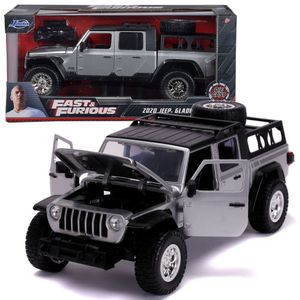 Jada Toys 1:24 Fast & Furious 2020 Jeep Gladiator silber metall Modellauto