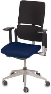 TexDeko Bezug für Bürostuhl - Husse für Bürodrehstuhl & Schreibtischstuhl, Chefsessel, Bürosessel „one Size fits All“ (blau)