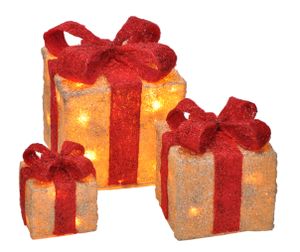 LED Geschenkboxen - Farbe: rot