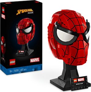 LEGO Marvel Spider-Mans Maske, baubare Superhelden-Büste, Modellbausatz für Erwachsene, Geschenk für Papa, Mama und Fans, Deko-Modell zum Sammeln und Ausstellen 76285