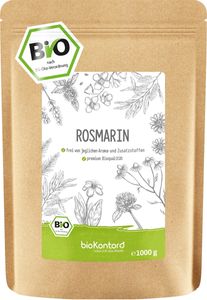 Rosmarin  bio 1000g geschnitten und lose als Tee oder Gewürz aus kontrolliert biologischem Anbau von bioKontor