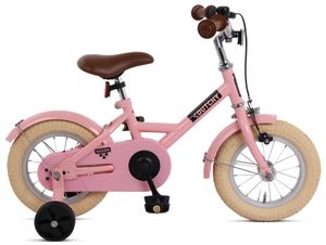 Nogan Dutchy Kinderfahrrad 14 Zoll Glänzendes Rosa | Komplett mit Stützräder