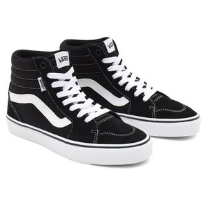 Vans Filmore Hi Jugend Schnürung Wildleder Lässige Turnschuhe In Schwarz Weiß (36,5; Schwarz-Weiss)