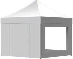 Seitenteile Siena Garden 3 x 3 m Polyester (PES) quadratisch weiß