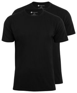 Stark Soul® T-Shirt 2er Pack, Baumwolle, Rundhalsschnitt | Schwarz | Größe XL