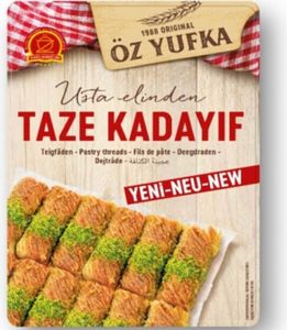 ÖZ - Frische Kadayif Teigfäden - Engelshaar - Künefe (400g)  LIEFERUNG ERFOLGT MIT KÜHLPAD