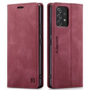 CaseMe - Pouzdro na telefon kompatibilní s Samsung Galaxy A53 5G - Koženka ochranný kryt - Červené