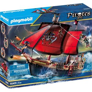 PLAYMOBIL 70411 Pirates Totenkopf-Kampfschiff