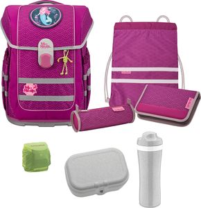 McNeill Schulranzen Set 8-teilig McOcean PUNTOPINK Meerjungfrau mit Brotdose und Trinkflasche