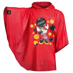 Baagl Kinder Regenponcho - Regencape mit Kapuze und reflektiven Elementen - Regenmantel für Mädchen ab 130cm (Minnie)