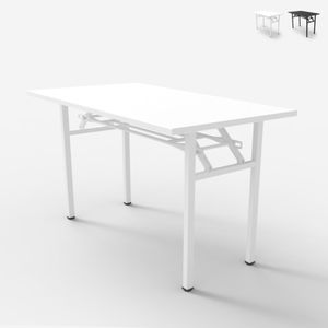 Foldesk Plus 120x60cm Klappbarer Schreibtisch für das Büro, platzsparend, 2 Ebenen