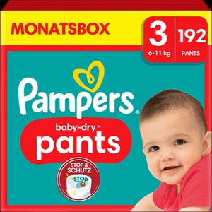 Pampers Baby dry Pants Größe 3 (6-11kg), 192 Höschenwindeln
