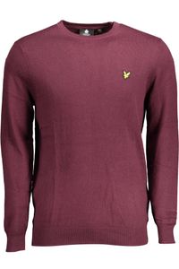 Lyle & Scott Herren Baumwolle Merino Crew Strick, rot S