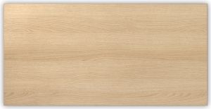 bümö Tischplatte 160x80 cm in Eiche, Schreibtischplatte aus Holz, Holzplatte, Spanplatte kratzfest beschichtet, ABS-Kante, 120 kg Tragkraft für DIY