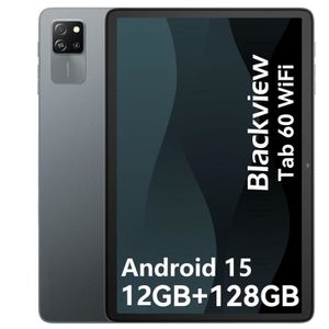 Blackview Tab60 WiFi, Android 15, 10 Zoll, PC AI Tablet, 12GB(4+8) RAM + 128GB ROM (2TB TF), Octa Core WiFi 6, 1280 x 800 HD, Widevine L1, 5100mAh