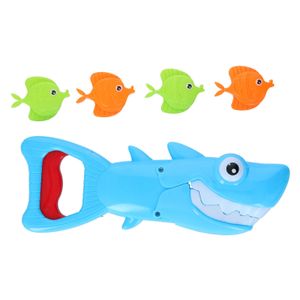 Badewannengreifer Hai mit bunten Fischen interaktives Badewannen Spielzeug
