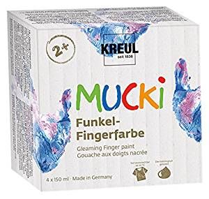 MUCKI Funkel-Fingerfarbe 4er Set