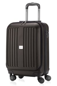 HAUPTSTADTKOFFER - X-Berg - Příruční zavazadlo + přihrádka na notebook Kufr na kolečkách, pevná skořepina, TSA, 55 cm, 42 litrů,Graphite