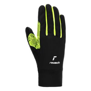 Reusch Kinder Handschuhe Fingerhandschuhe Arien Stormbloxx™ Touch-Tech™ Junior, Farbe:Schwarz, Artikel:-7752 black / safety yellow, Größe:5.5